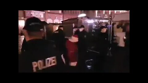 Santa Claus arrested in Germany for not wearing mask. Gestapo arrest Santa Claus