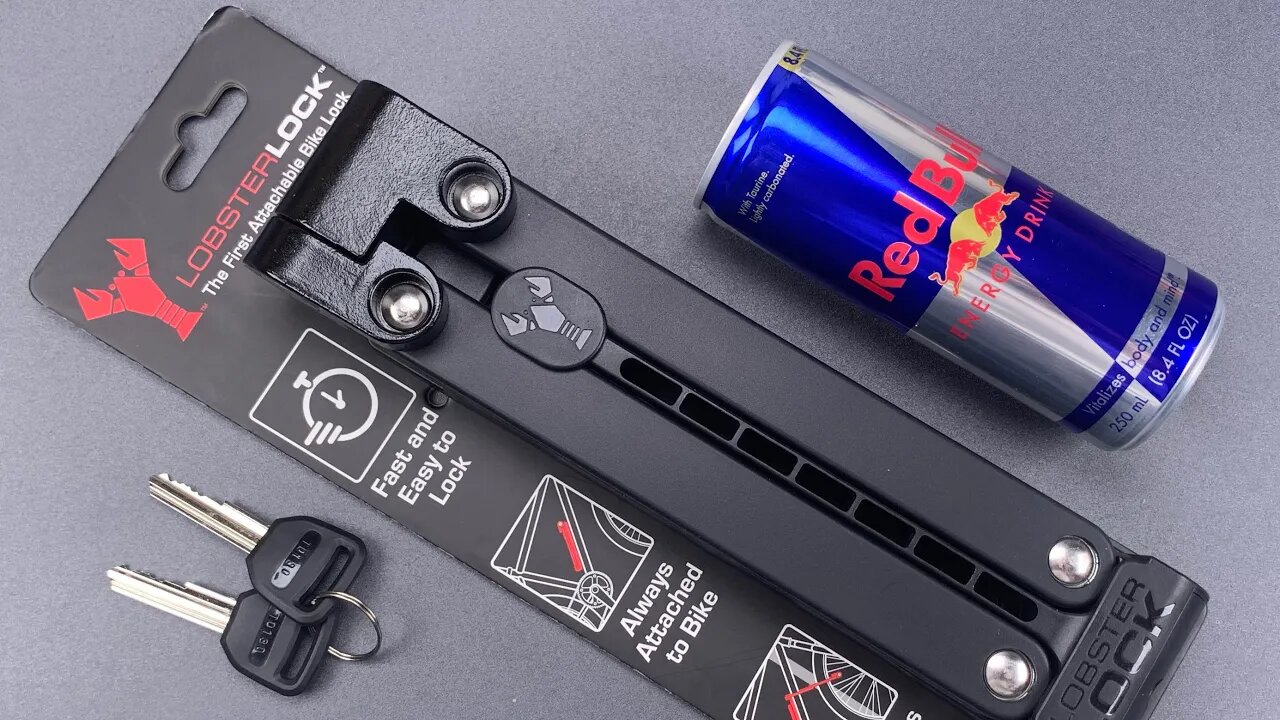 [1093] “Lobster Lock” Opened With Red Bull Can