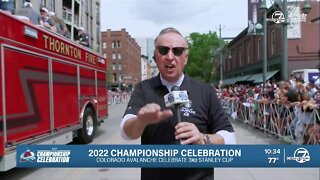 Avs parade: There’s beer in the Super Soakers!