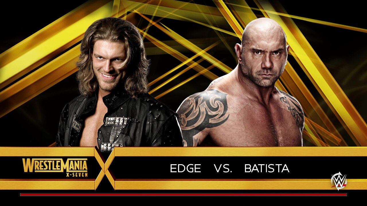 WWE 2k16 Edge vs Batista