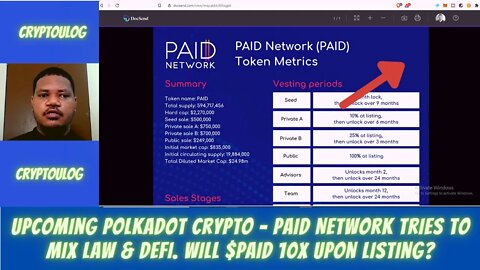 Upcoming Polkadot Crypto - PAID Network Tries To Mix Law & DEFI. Will $Paid 10x Upon Listing?
