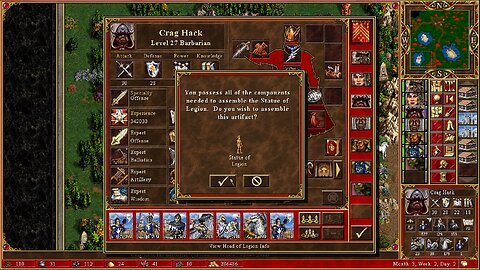 Heroes of Might and Magic 3 - Shadow of Death Campaign with Crag Hack (Unholy Alliance), 200%