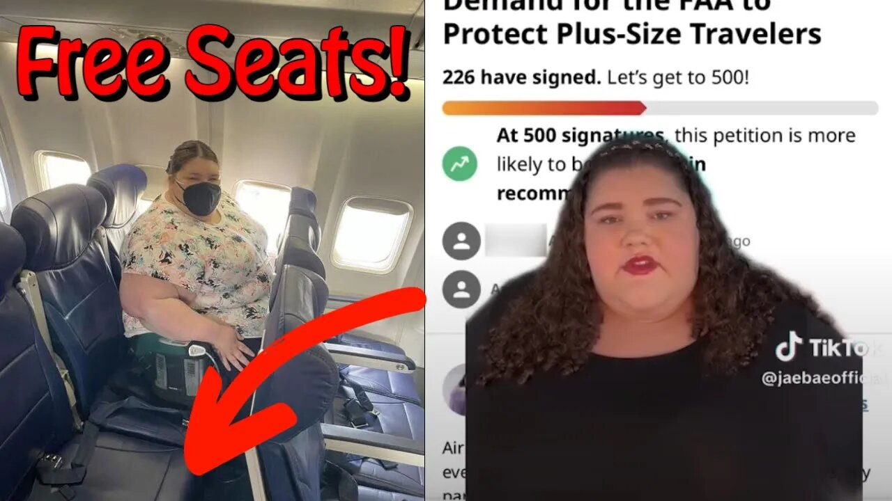 Plus Size TikToker Demands Airlines Give Her 2 Free Seats