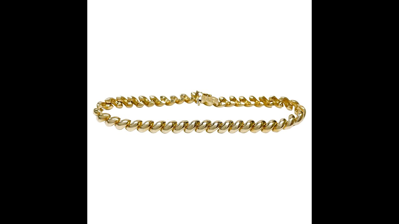 Men's 18K Yellow Gold Plated Genuine Diamond Accent Curb Link Bracelet (9mm), Box Clasp, 9.5 in...