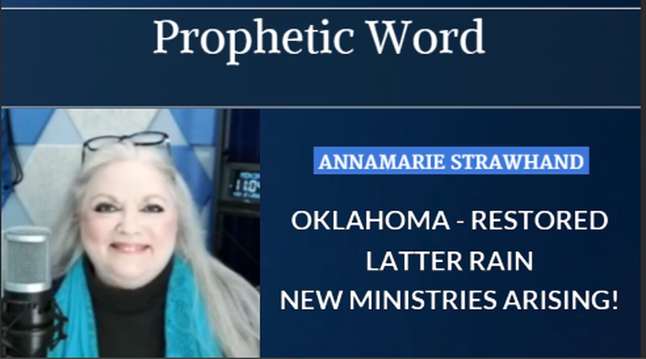 Prophetic Word: Oklahoma - Restored - Latter Rain - New Ministries Arising!