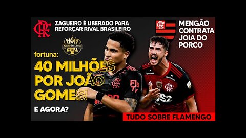 40 MILHÕES: ATLÉTICO DE MADRID QUER JOÃO GOMES! ZAGUEIRO PODE REFORÇAR RIVAL BRASILEIRO! HULK X GABI