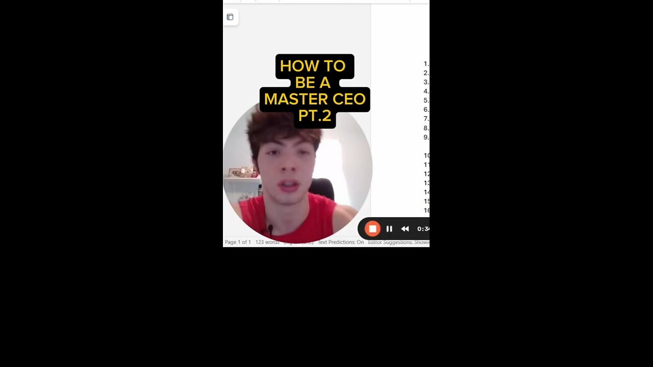 HOW TO BE A MASTER CEO PT.2