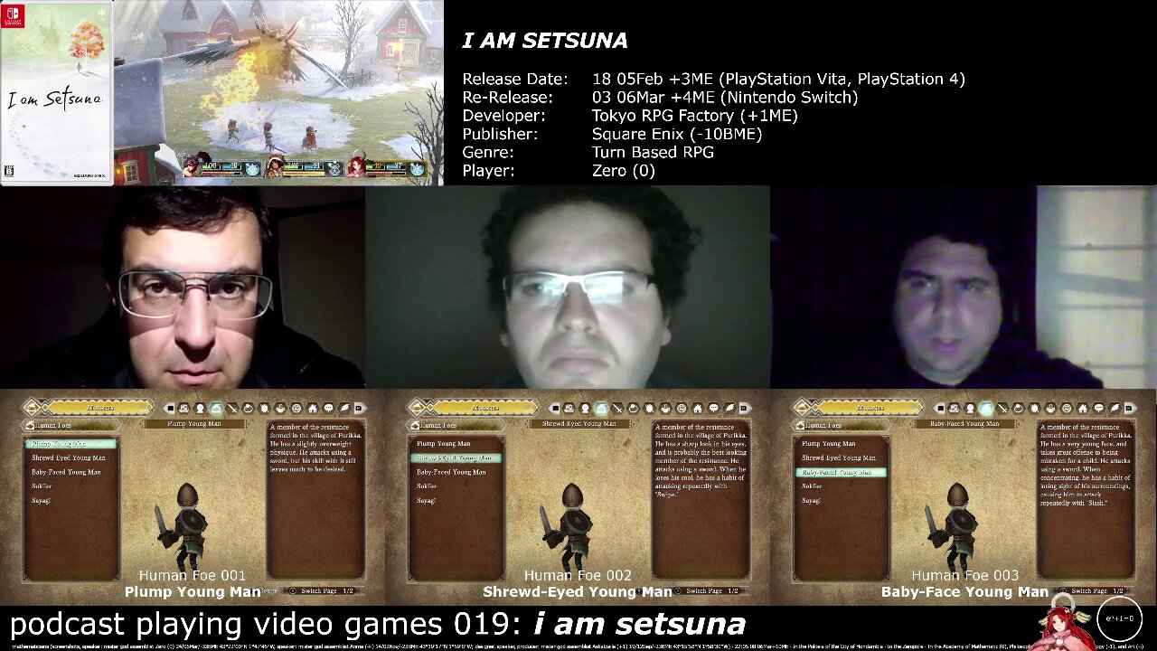 podcast playing video games 019: i am setsuna