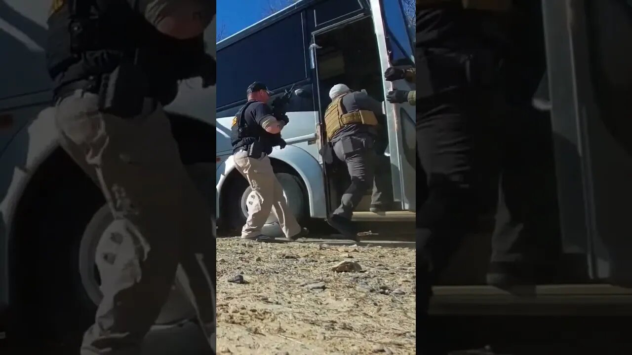 practicing bus assaults for advanced SWAT