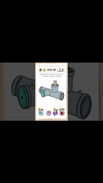 Brain Test Tricky Puzzles Level 108 Eeek! Catch ir before my mom suffers a heart attack!