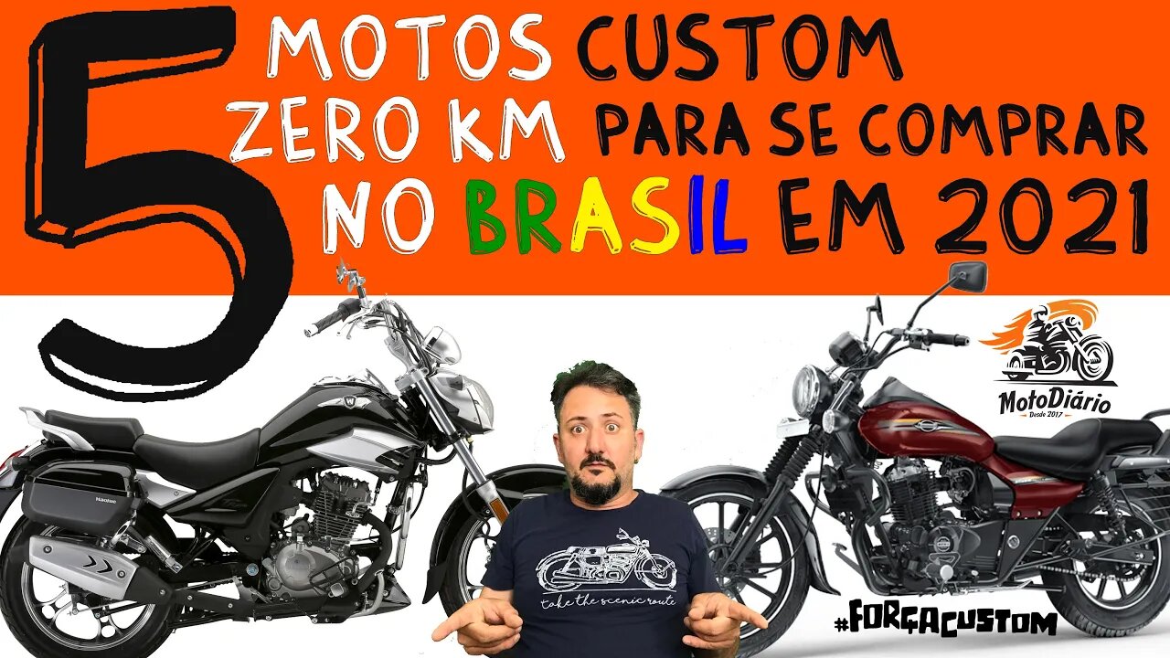 5 motos Custom ZERO km para se comprar no BRASIL em 2021