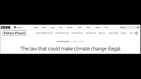 Making Climate Change Illegal