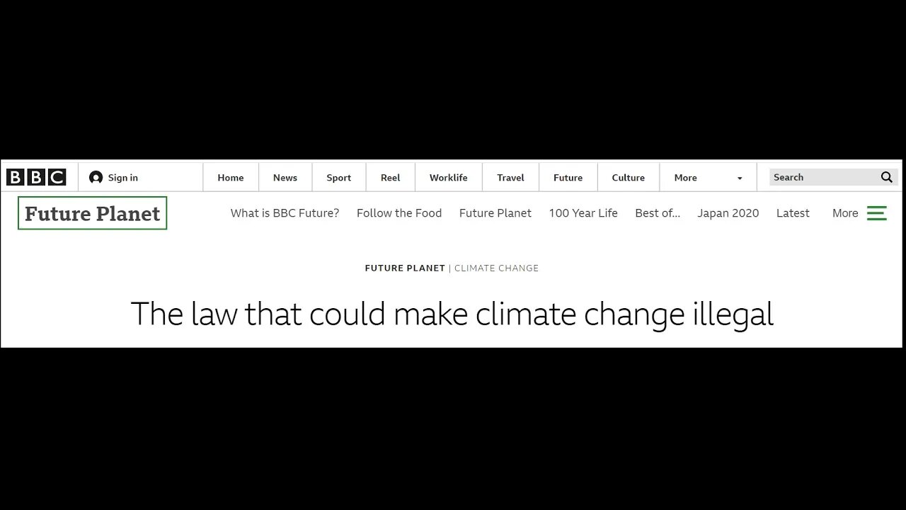 Making Climate Change Illegal