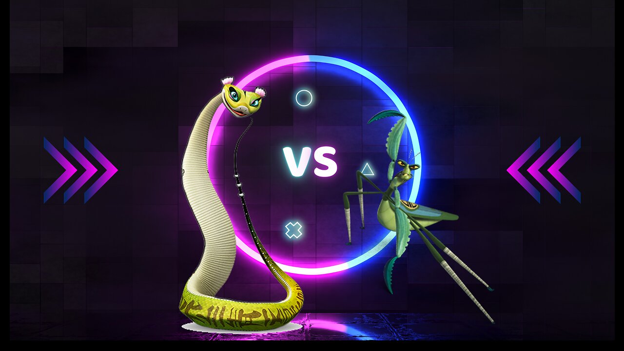 Crypto battles. 1 Season: Kung fu Panda. 5 Episode: Viper vs Mantis.