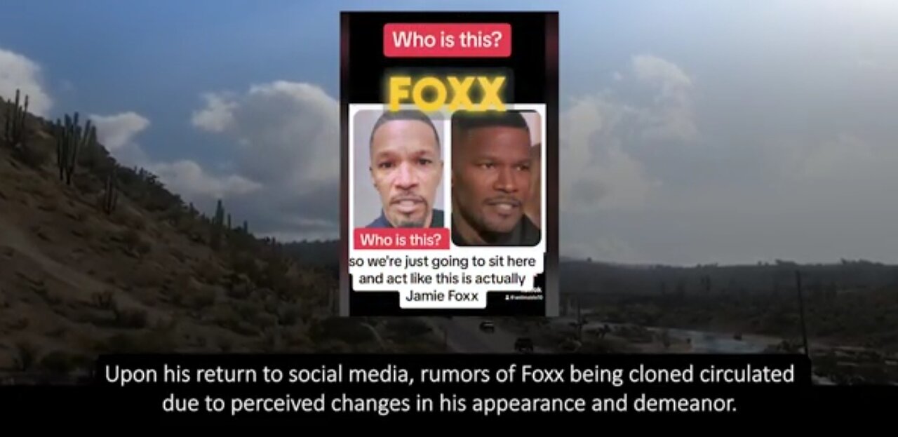 Jamie Foxx Strange Clone Conspiracy Theory and His Clone Movie Mind Control Predictive Programming