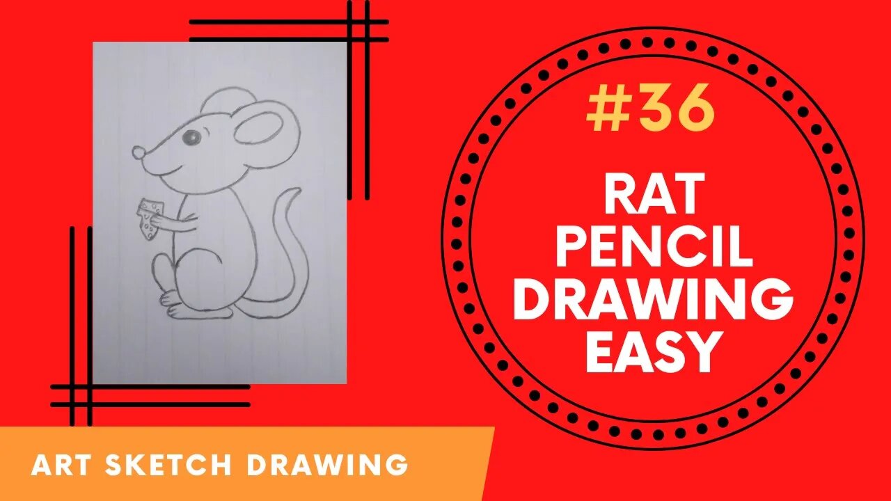 How to Draw Rat Step by Step in Easy way l Rat Pencil Drawing Easy #ratdrawing #easydrawing