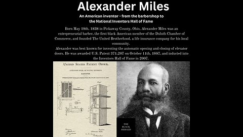 Alexander Miles - An American Inventor