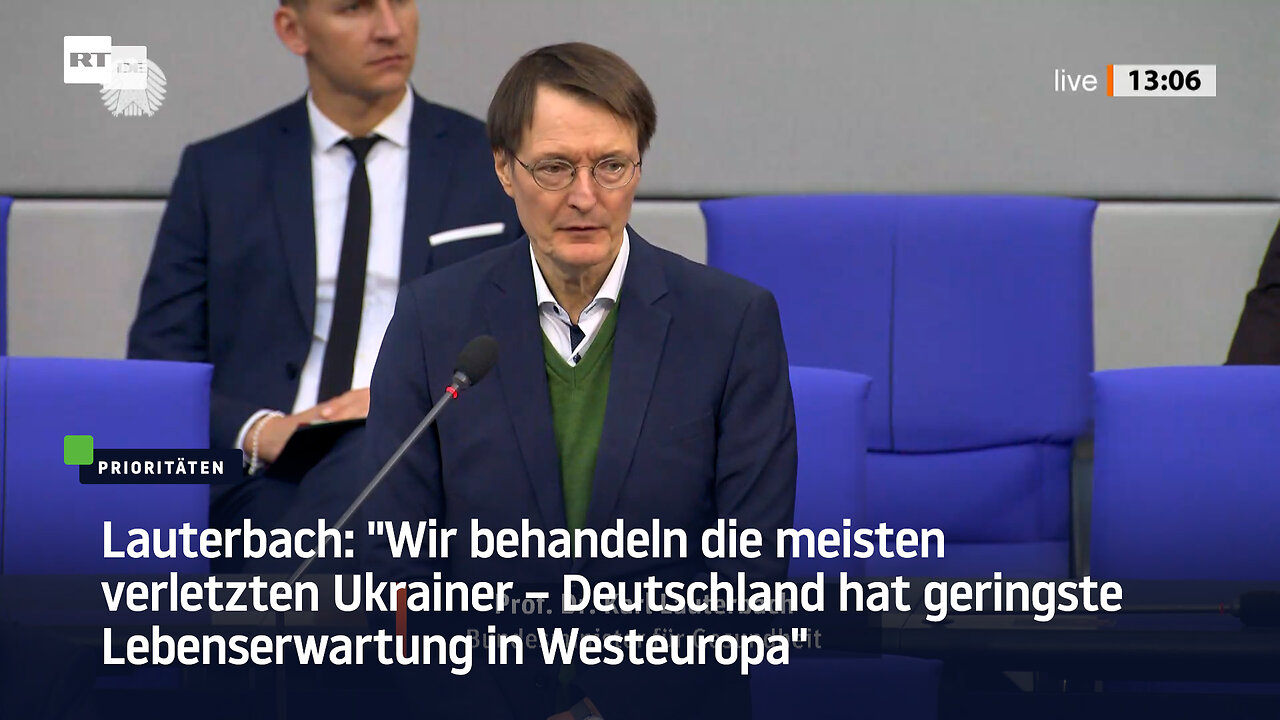 Lauterbach: "Wir behandeln die meisten verletzten Ukrainer"