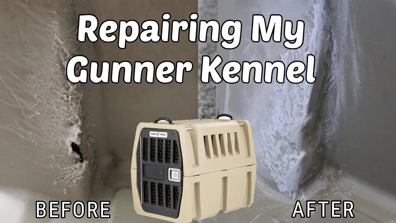 Repairing My Gunner Kennel - Dog Chewed Hole In Kennel