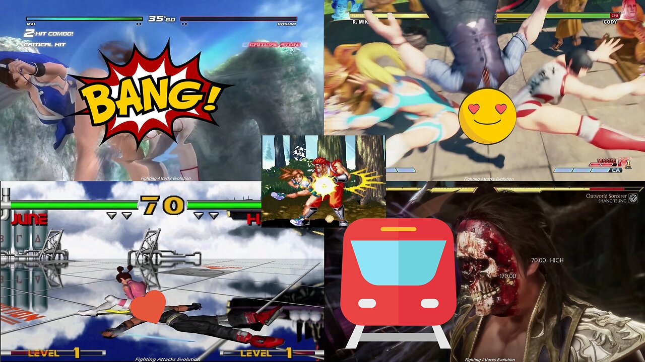 Girls butt and ass: Sexy attacks in this hot compilation at Fighting Games