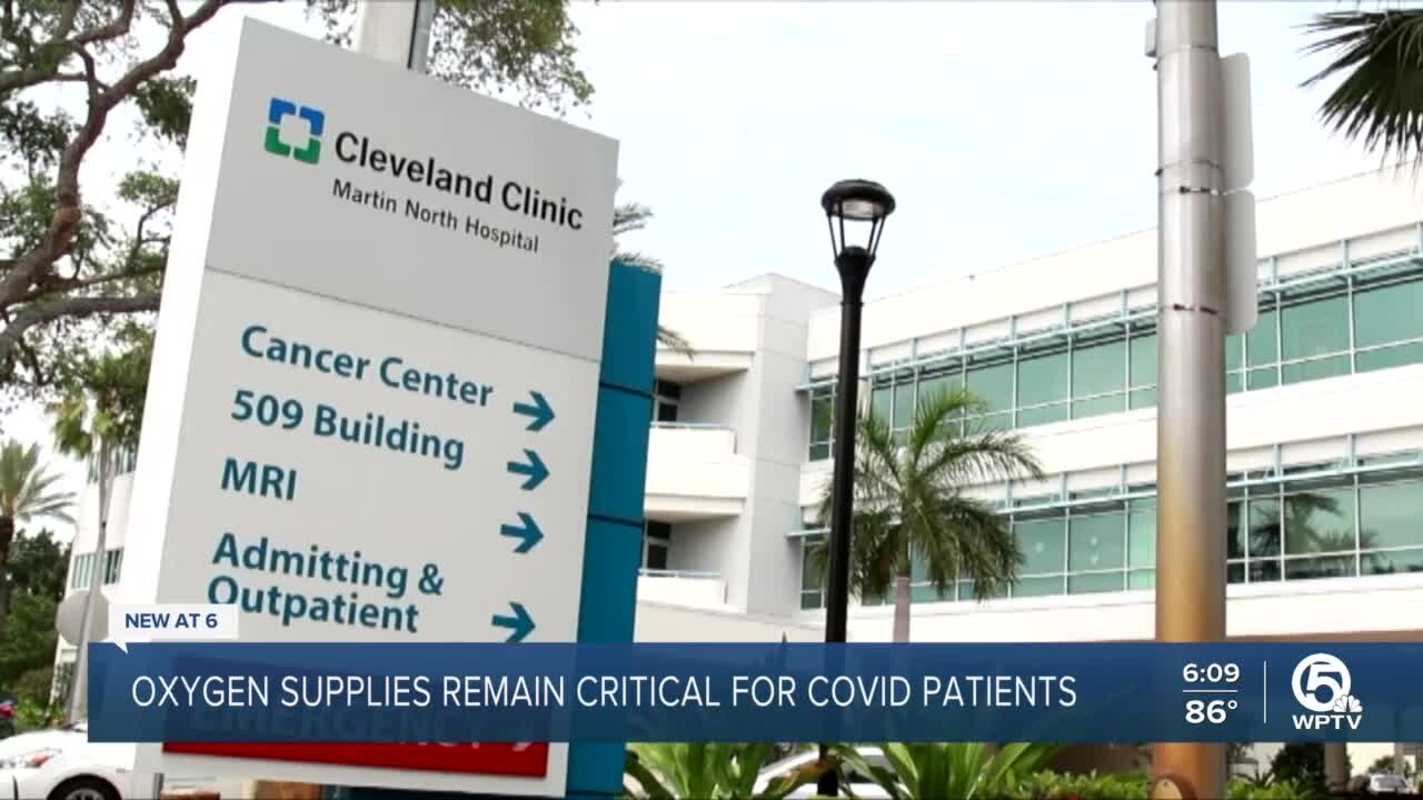 Oxygen supplies remain critical for COVID-19 patients