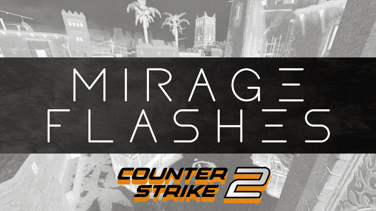 Counter-Strike 2: Mirage flashes (+ a few molotovs)