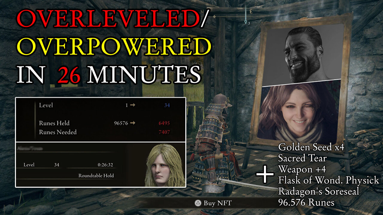 Elden Ring - Overleveled/Overpowered in 26 minutes