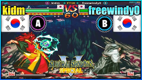 Samurai Shodown V Special (kidm Vs. freewindy0) [South Korea Vs. South Korea]