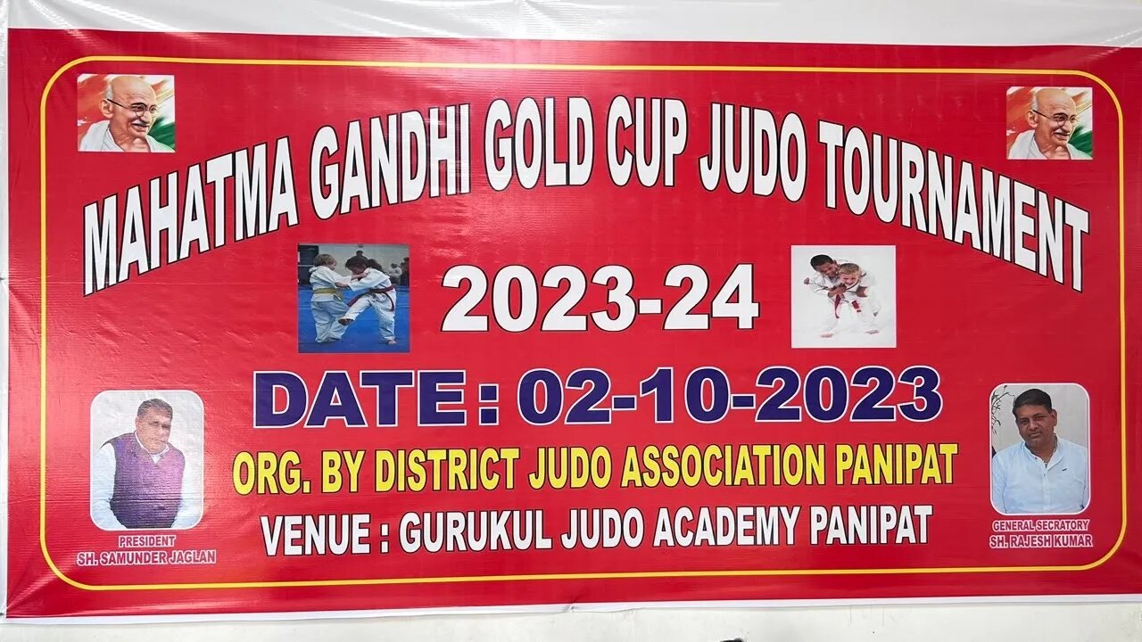 Live 🔴 Mahatma Gandhi Gold Cup Judo Tournament | 2023-2024 | Part 1