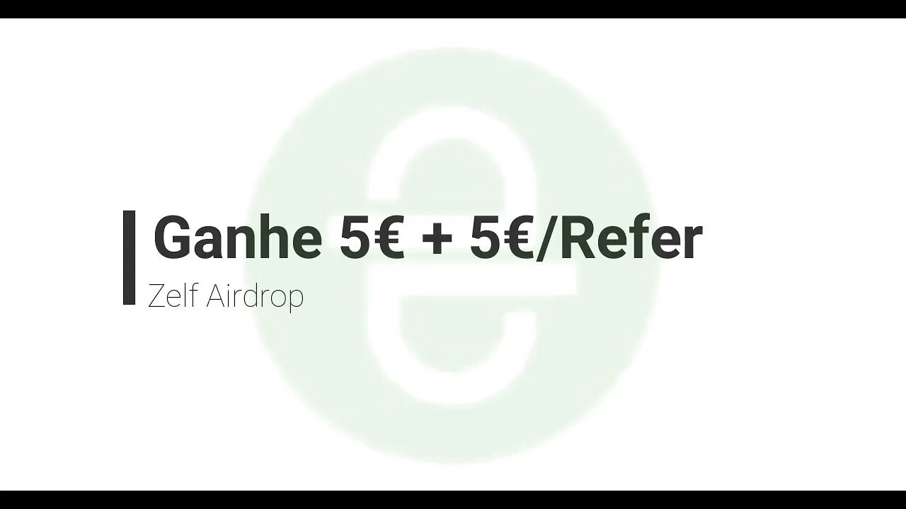 Finalizado - Airdrop - Zelf - 5 € + 5€ Referencia
