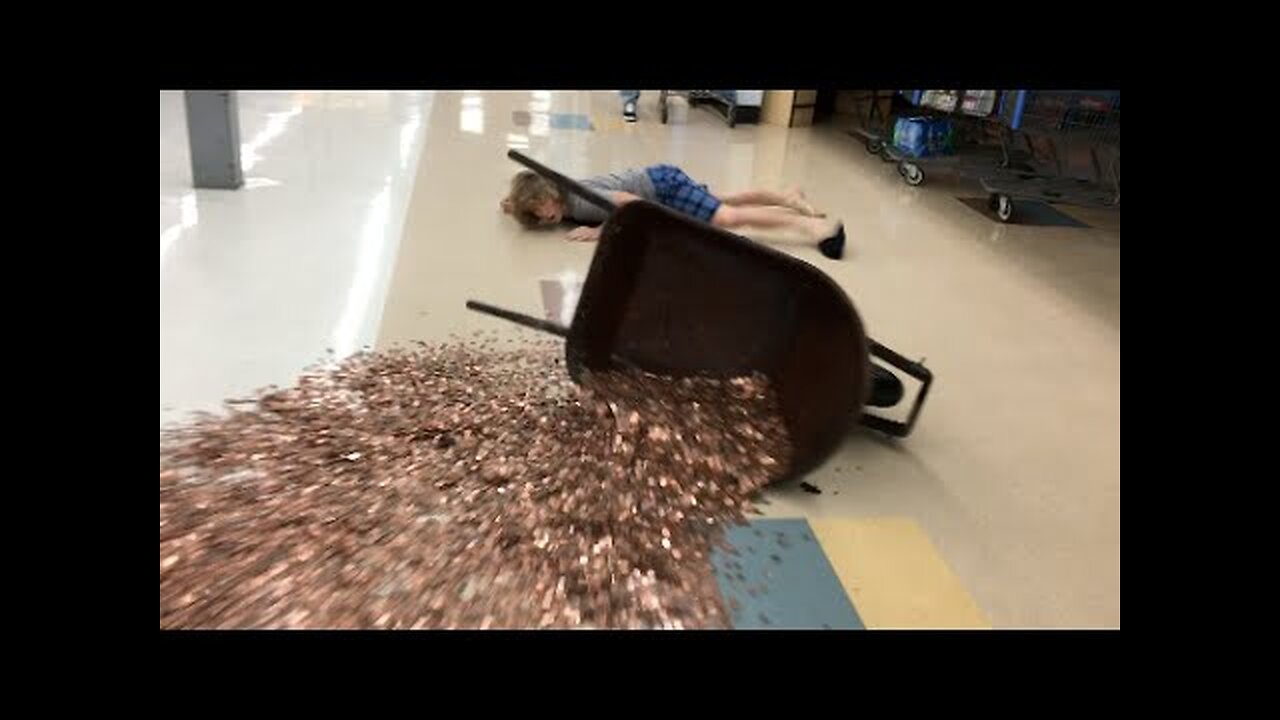 Falling With 30,000 Pennies