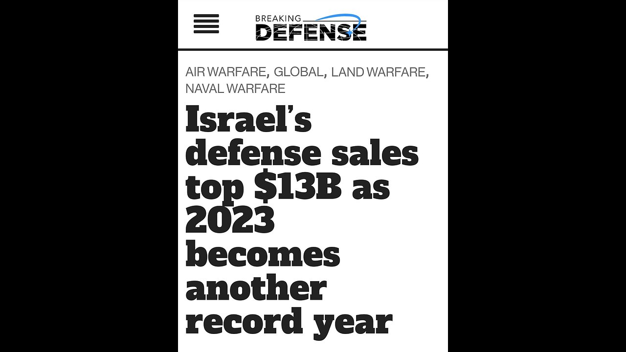 Israel/United States Laundering Military Aid