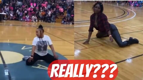 Moms Had a Twerk Contest at Highschool Kids event in College Gym