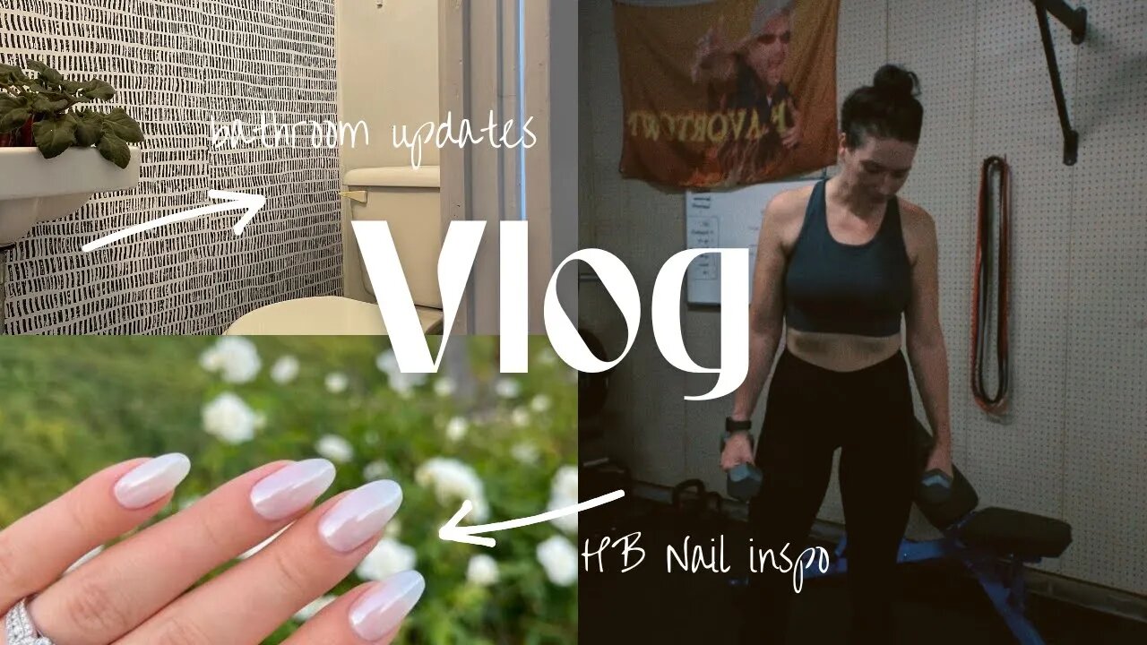 DIY at home HB nails, glute workout & home updates | VLOG