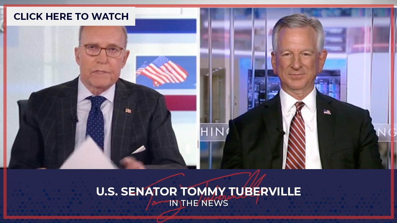 Senator Tuberville Joins "Kudlow" to Discuss Endorsement of Senator Rick Scott for Majority Leader