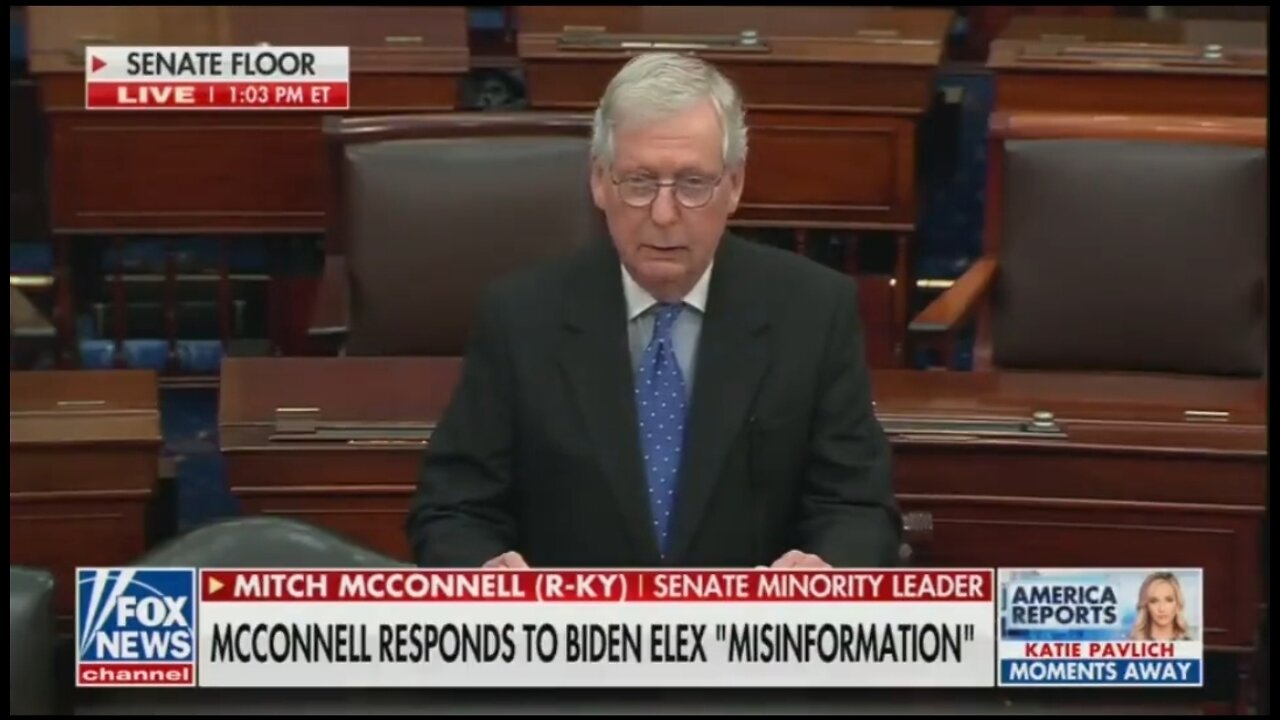 Sen McConnell: Biden Gave A Divisive Speech Which Was Designed To Divide America