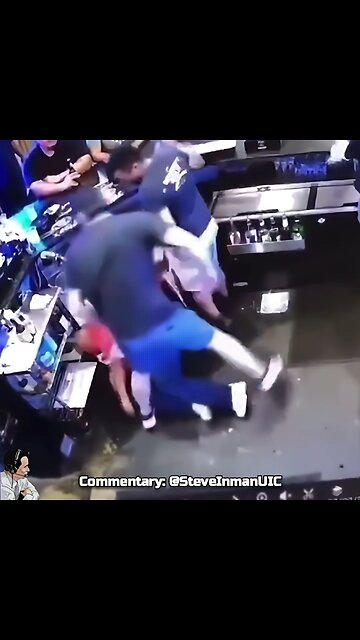 Never walk behind the bar.