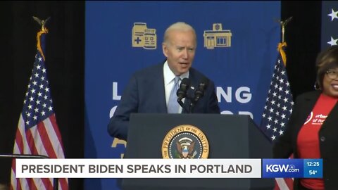 Biden While Looking At The Audience Asks If The Audience Has Chairs