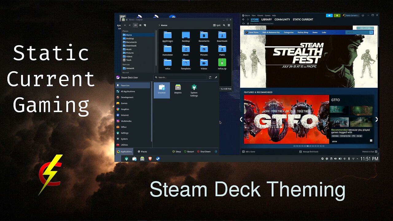 Steam Deck Desktop Mode Theming