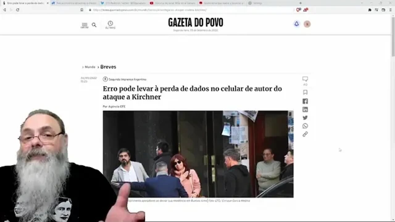 POLICIAIS, sem querer, APAGARAM o CONTEÚDO do CELULAR do BRASILEIRO que tentou MATAR KIRCHNER