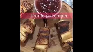 PIZZA NO PALITO COM RAP 10 #SHORTS