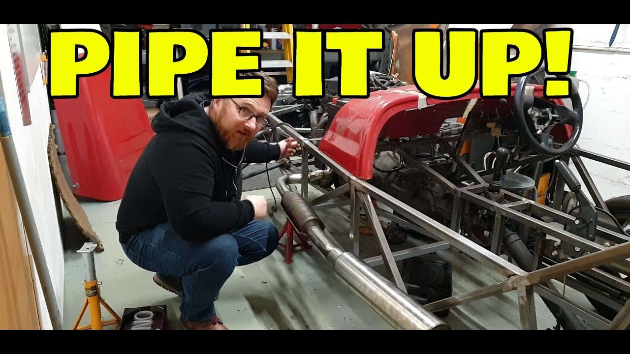 MAKING AN EXHAUST! Locost 7 Kit Car FULL BUILD!! - Episode 34