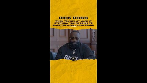 #rickross When you really want it everyday you’re going to make them feel ur brand 🎥 @audiomack