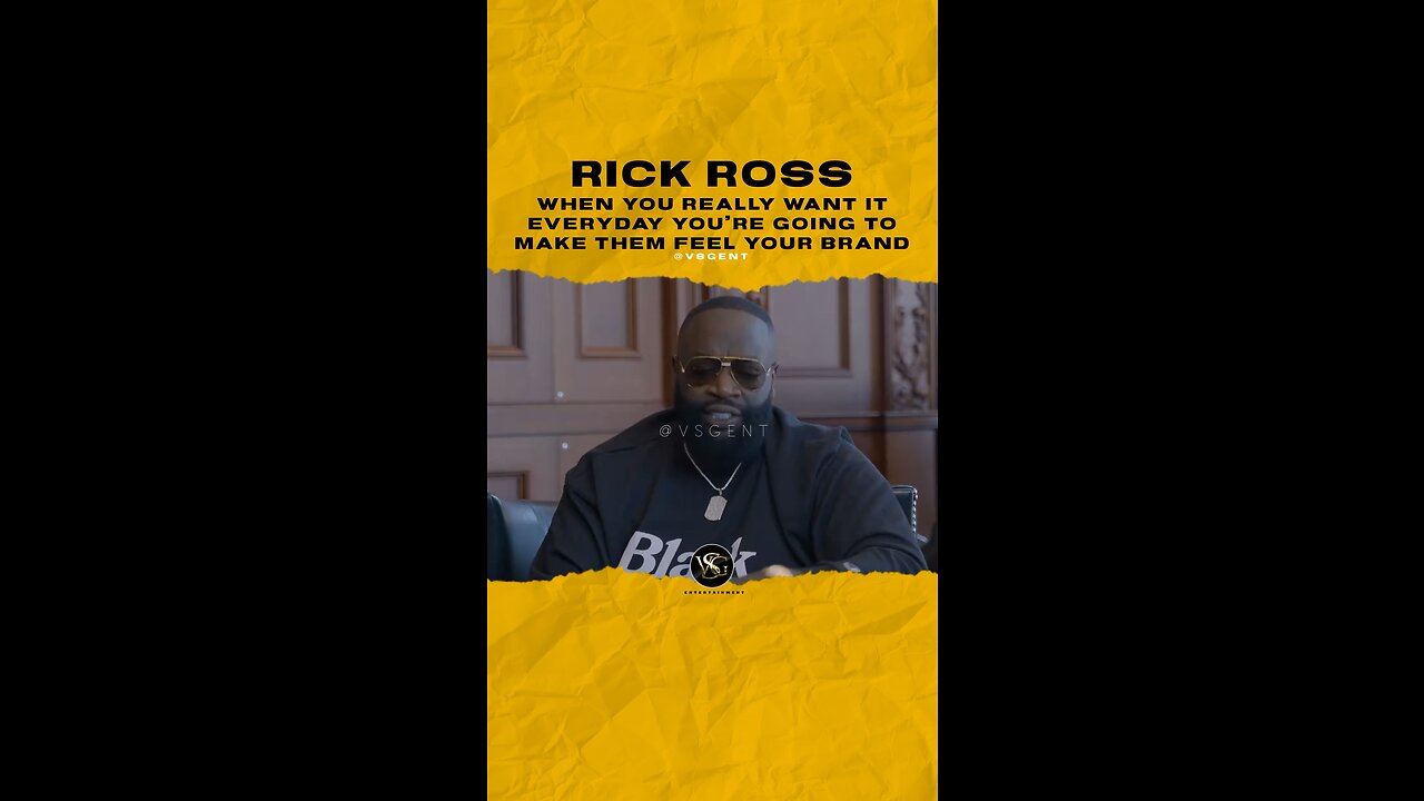 #rickross When you really want it everyday you’re going to make them feel ur brand 🎥 @audiomack