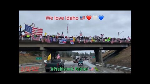 3/2/22 overpass support for the Convoy rolling through Idaho on I-90 🇺🇸