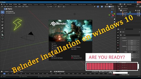 Blender downland and installation on windows 10 pro