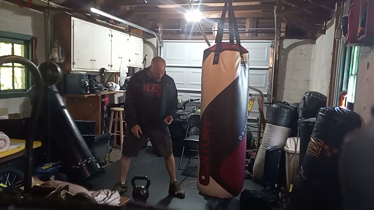 50 LB Kettlebell One Finger Lift And Hold.