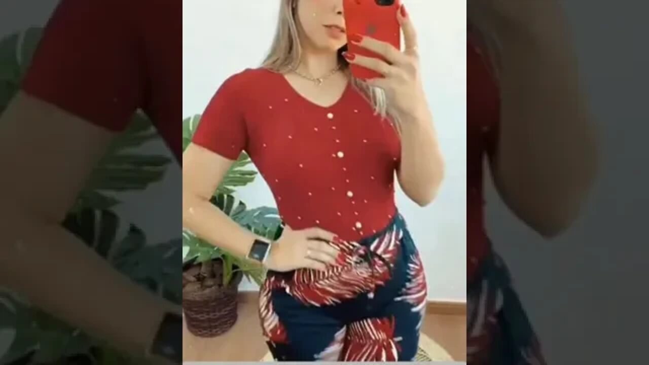 Calça Crepe Estampada Feminina!