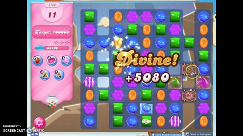 Candy Crush Level 2160 Audio Talkthrough, 1 Star 0 Boosters