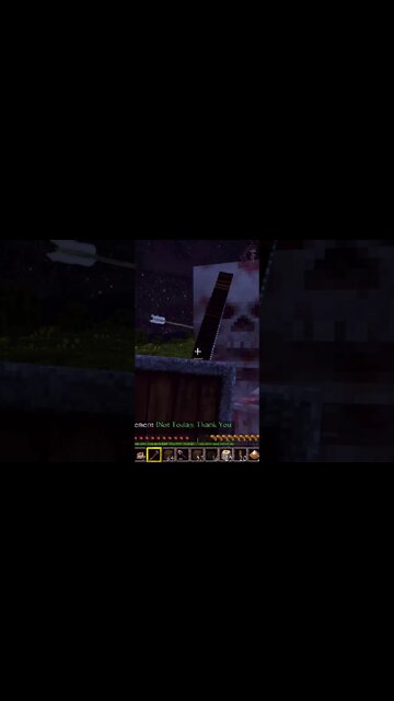 Minecraft Hardcore Creeper Skeleton Fight HD #shorts 9